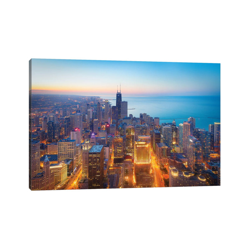 The Magnificent Mile 1 Piece Wrapped Canvas Wall Art, 101.6 cm H x 66.04 cm W x 1.91 cm D
