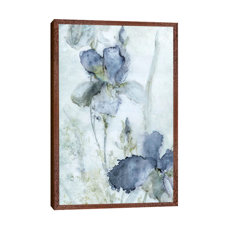 Morning Iris by Carol Robinson - Floater Frame Painting on Canvas, Brown, 66.04 cm H x 45.72 cm W