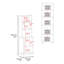 Garde-manger, 4 portes, 4 tablettes
