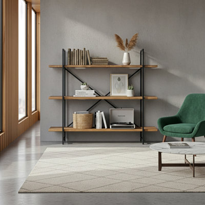 Bibliothèque étagère en métal H 56 "x l 63" Wilhelmine