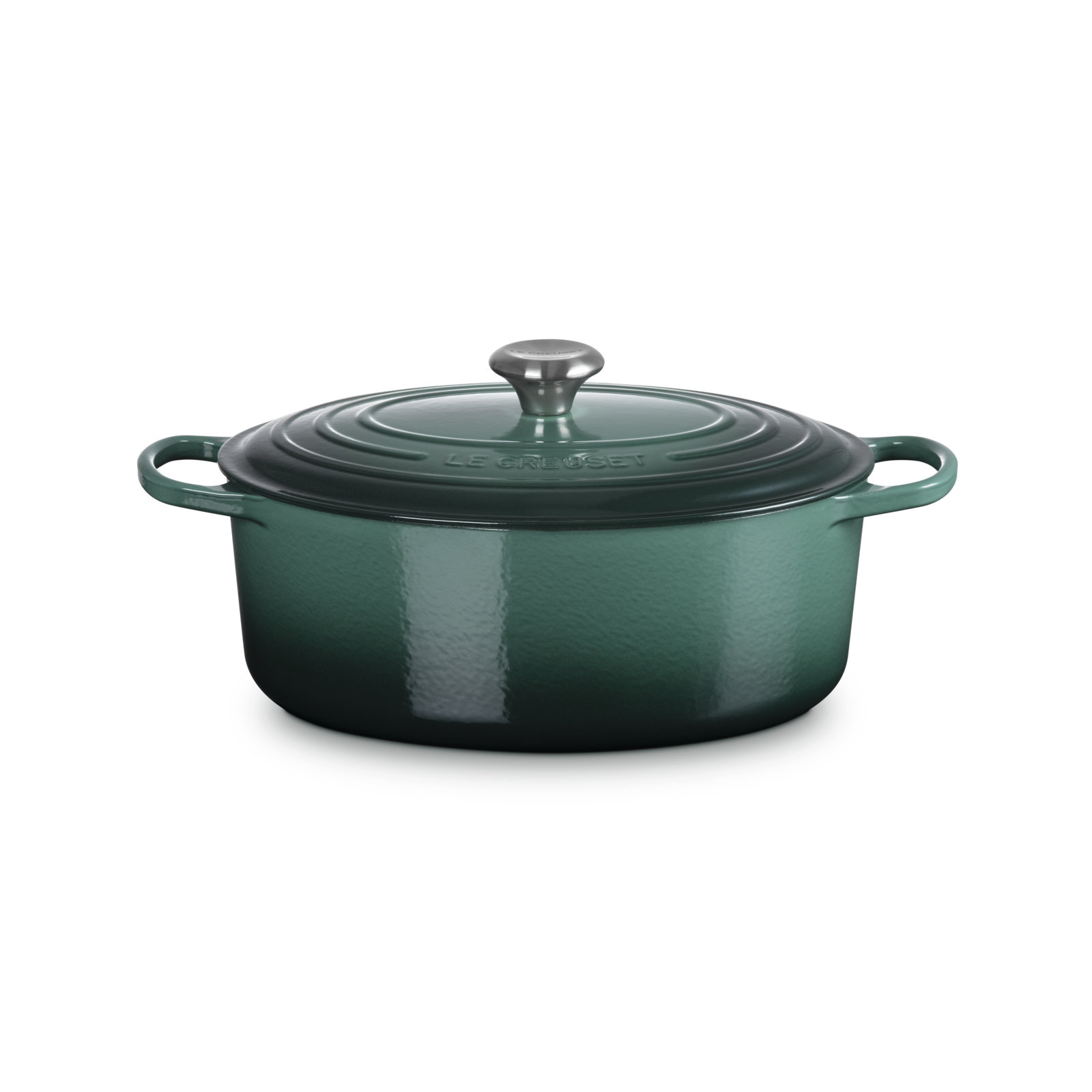 Enameled Cast Iron Oval Dutch Oven, 6.75 quarts, Artichaut