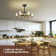 24.8" Farmhouse Retro Ceiling Fan With Lights And Remote/app Control
