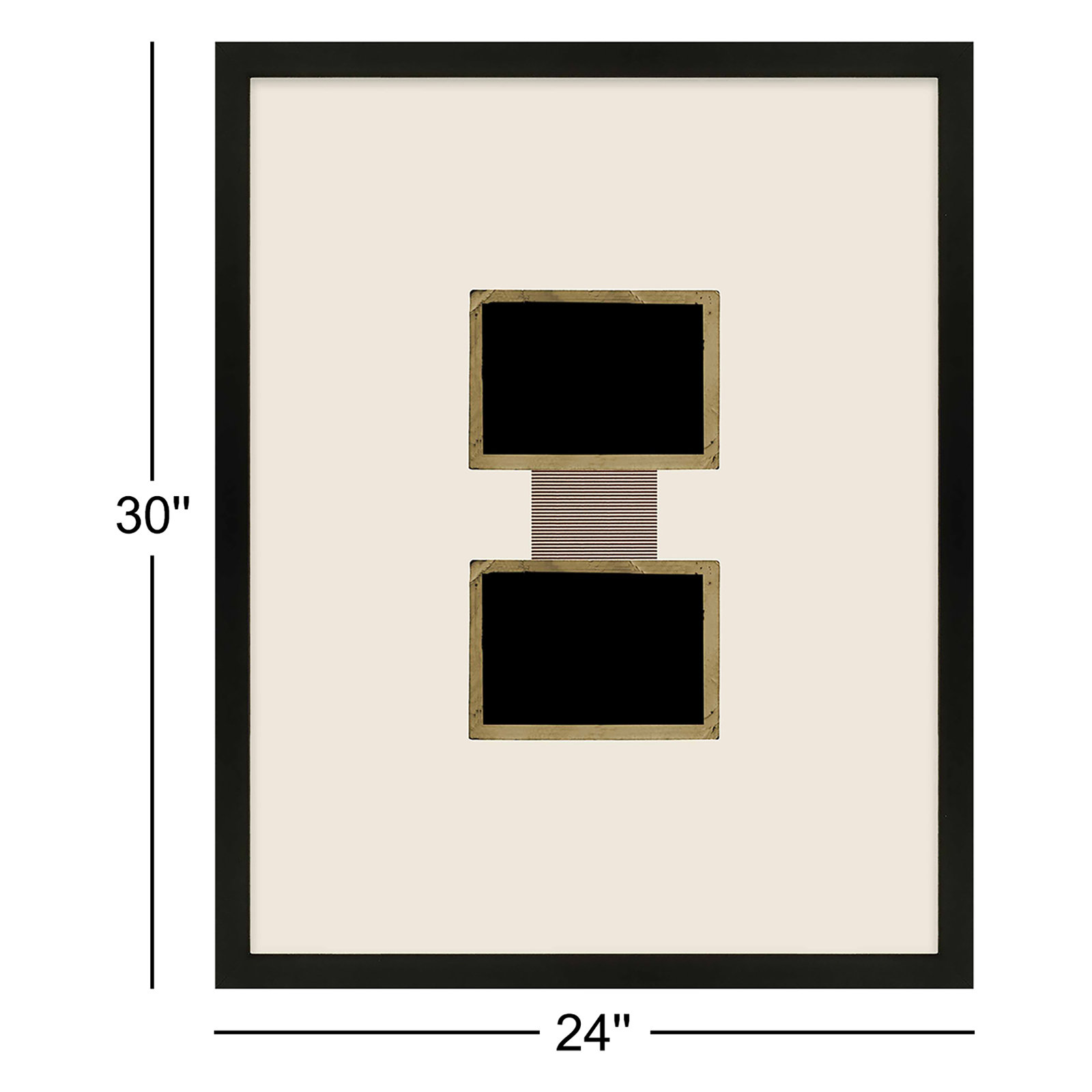 Column by Eleni Psyllaki For Paradissi Digital Art, Black Framed, 30" H x 24" W  x 1.25" D