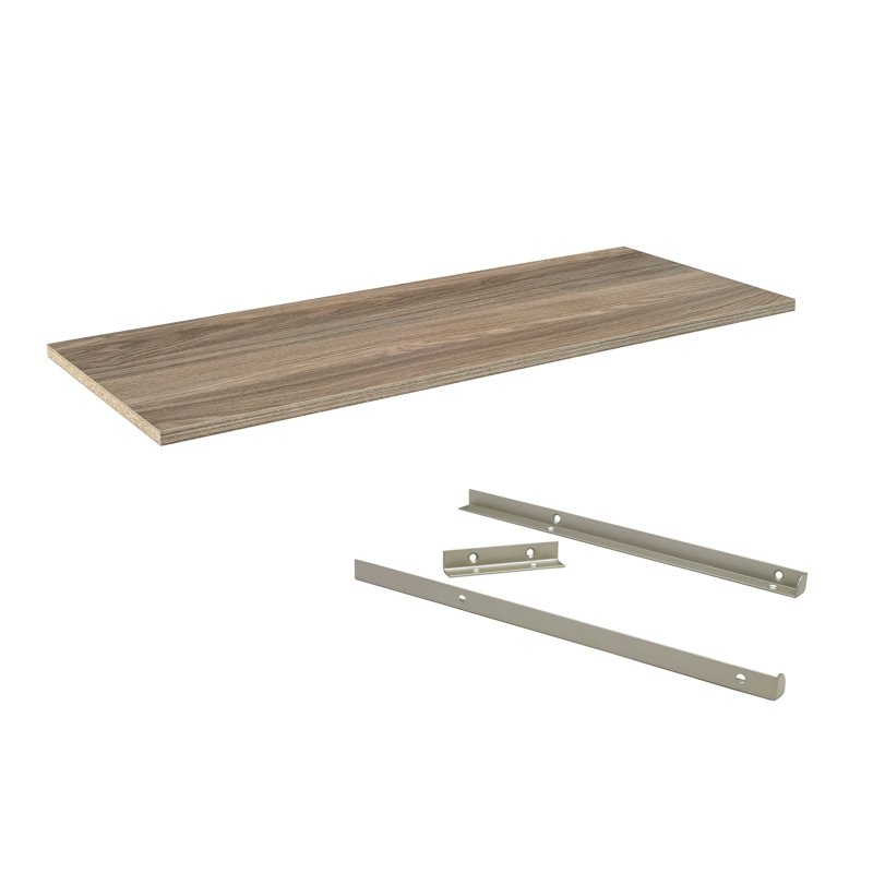 Étagère l 47,72 po avec supports SuiteSymphony, Gris naturel