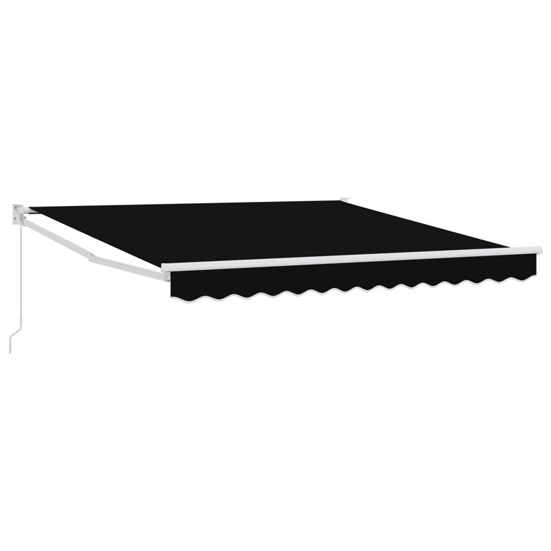Retractable Awning, Black, 300 cm W x 250 cm D