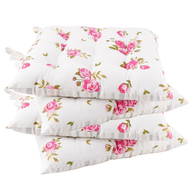 Floral Cotton Outdoor Summer Garden Seat Cushion