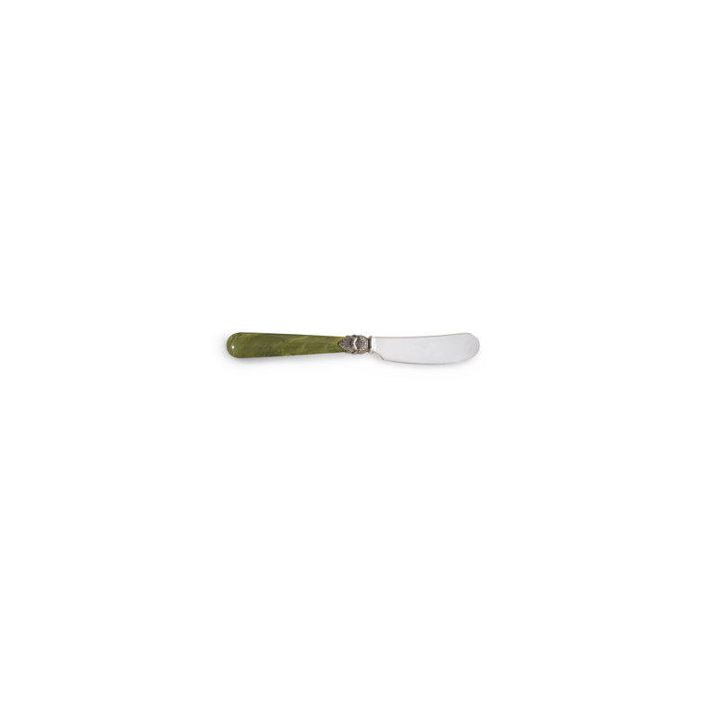 Napoleon Flatware Stainless Steel Spreader, Olive Green