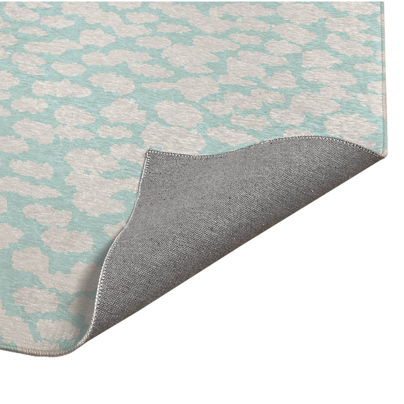 Tapis de cuisine léger antidérapant Animal Splat, Rectangulaire 2 pi x 3 pi, Bleu clair
