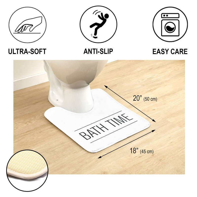 Tapis de bain, Blanc