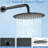 12" Round Shower Head Pressure Balanced Shower Faucet System With Handheld Spray-113052757