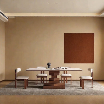 Creative block-stacking style dining table set