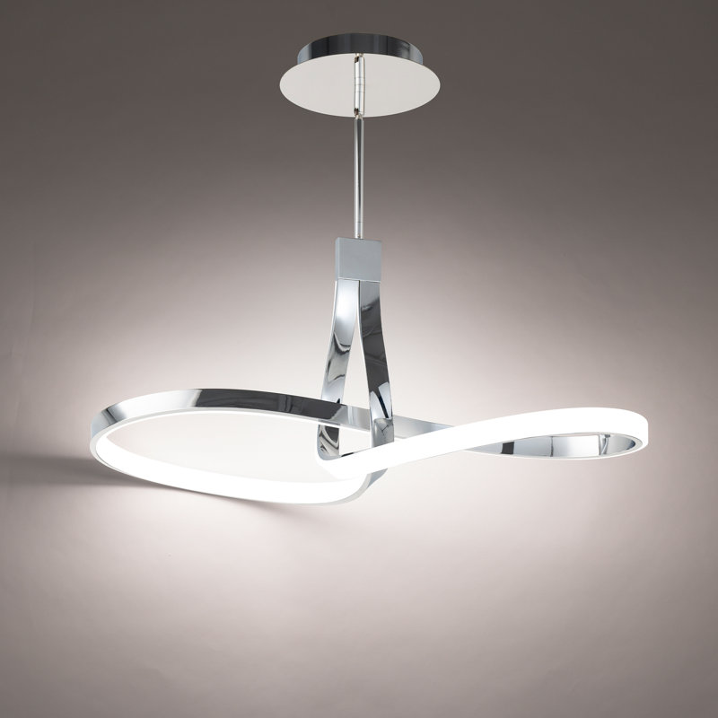 Mobius LED Linear Pendant, Chrome