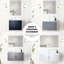 36 po Meuble-lavabo gris foncé avec comptoir en quartz, robinet, miroir à DEL - meuble-lavabo de construction durable et à teinture, comptoir blanc, robinet, modèle Scratch-121112099