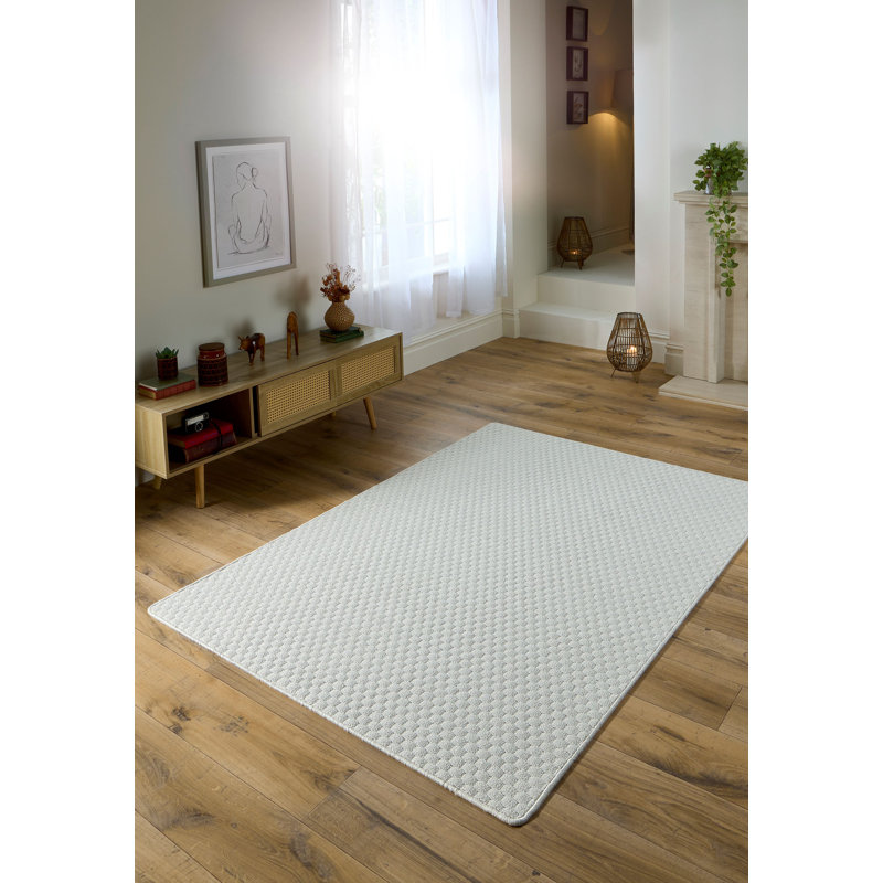 My Mat Sculptured Washable Honeycomb Ivory, Rectangle 140 x 200cm