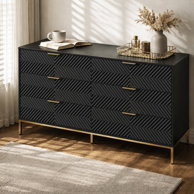 Commode 6 tiroirs Modern Glam