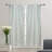 Linen Curtain with Hand Block Printing Rustic Home Vibes, Darpan, Gray-1817101194