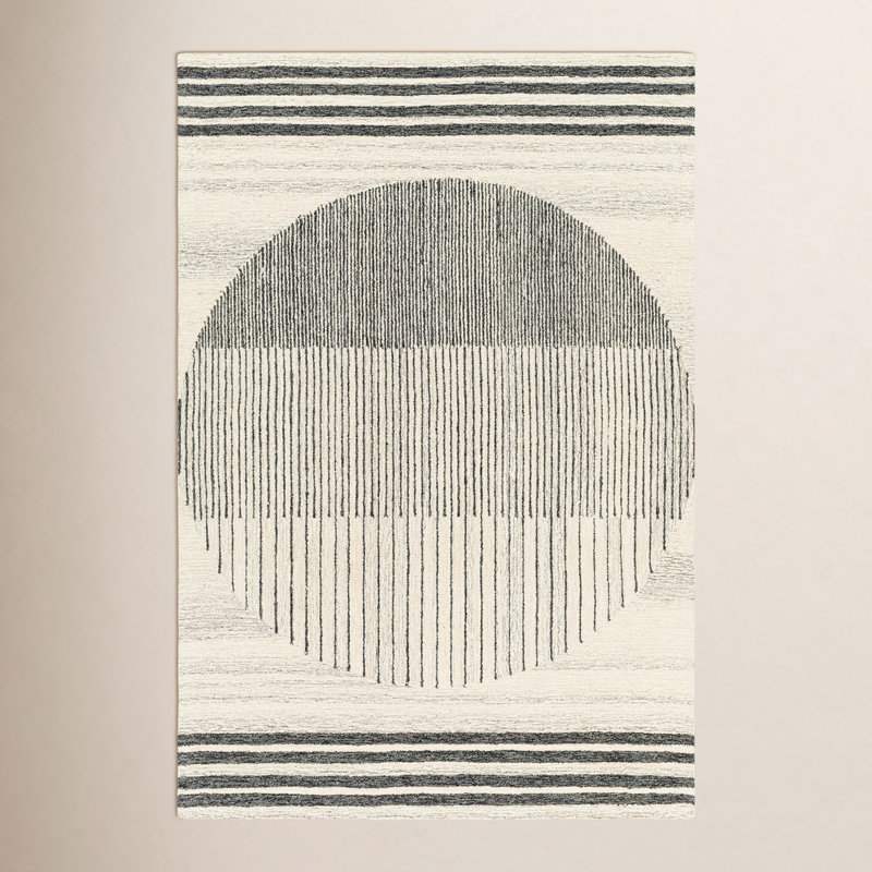 Uptown Wool Geometric Indoor Rug, Rectangle 9' x 12'