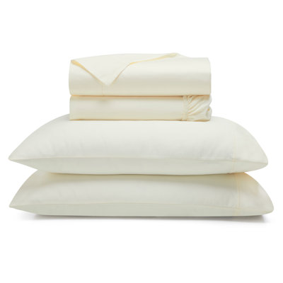 Ensemble de draps en coton uni 700 fils Pavo