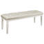 Banc rembourré en similicuir Lura
