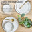 Sango Gansevoort 12-Piece White Porcelain Dinnerware Set – Service for 4, Plate & Bowl Set