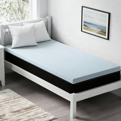 2 Inch Cooling Gel Memory Foam Mattress Topper, Breathable & Pressure Relieving Bed Topper With Washable Cover, Non-Slip Design, Certipur-US Certified