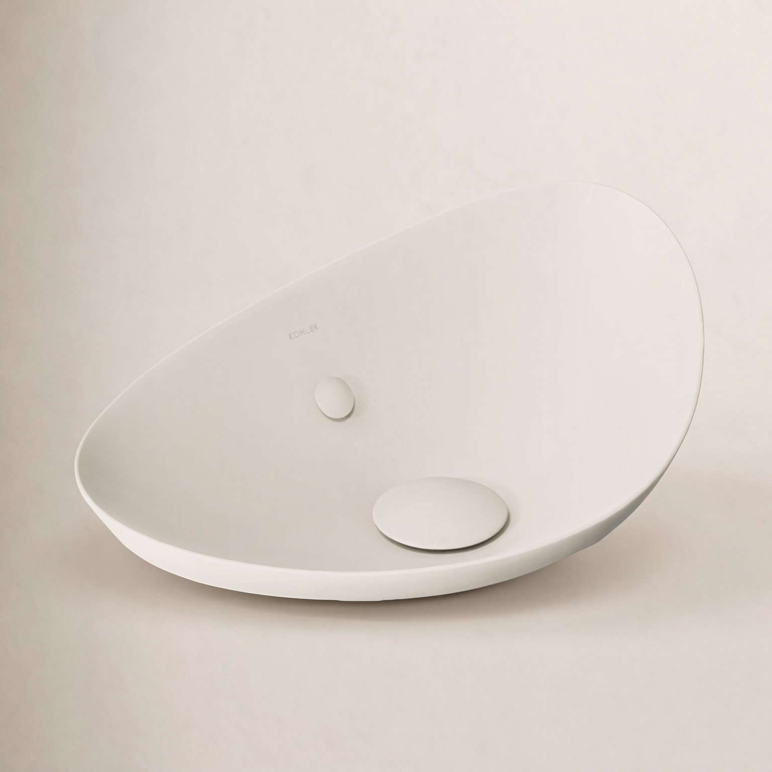 Veil Specialty Vessel Bathroom Sink, Biscuit