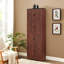 Armoire de rangement haute avec 8 portes et 4 tablettes, armoire de rangement murale-114478940