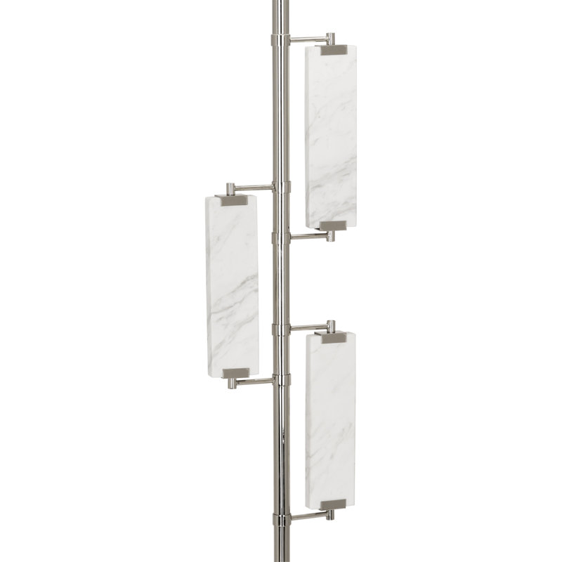 Alston Floor Lamp, Polished Nickel