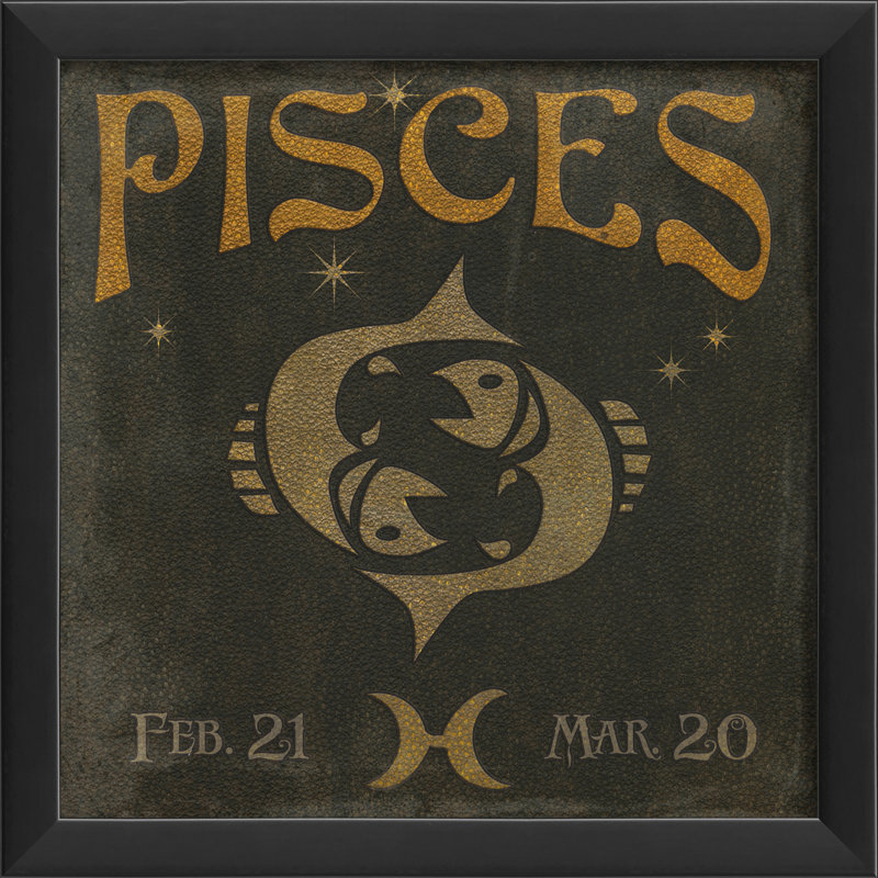 Poissons, impression encadrée Zodiac