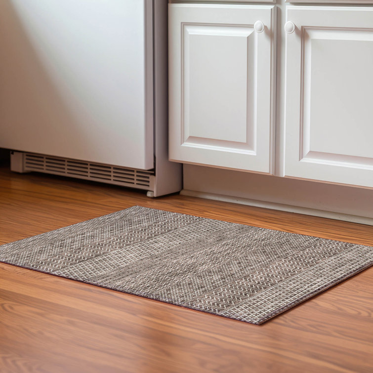 Premium Machine Washable Prisco Brown Rug