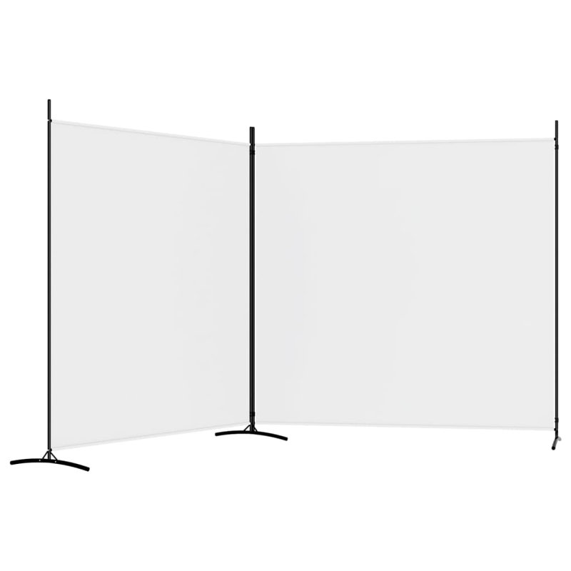 Cloison pliante H 70,9 po Rekesha, Blanc, 2, H 70,9 po x l 137 po