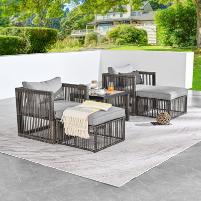 2 - Person Patio Conversation Set with Cushions