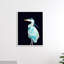 Great Blue Heron - Grand oiseau sur fond noir - impression-66797725-66797730