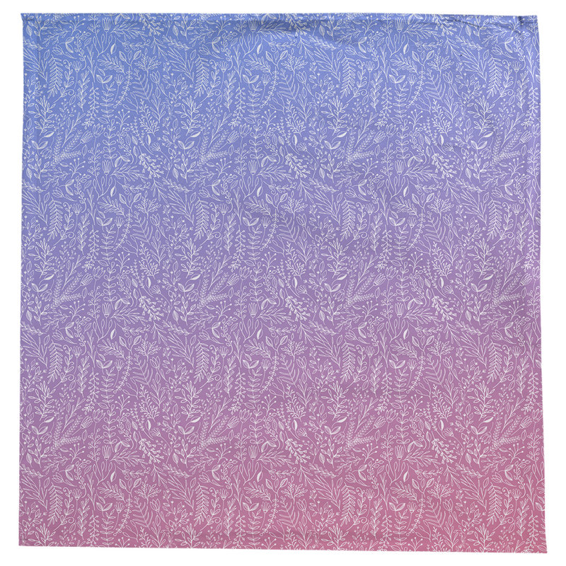 Leffel Ditsy Floral Pattern Tablecloth, Blue/Pink