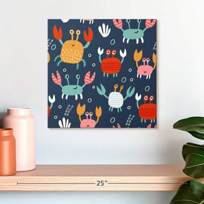 Ashelle, motif de crabes mignons