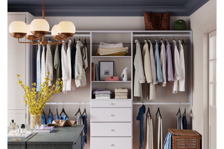 chandelier in closet