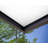 Palram - Canopia Sophia 5' W x 3' 1" D Acrylic Galvanized Steel Stationary Door and Window Awning Gray/Mist-77062370-139871066