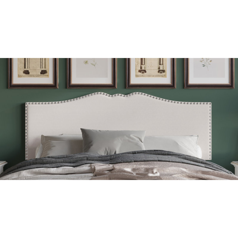 Isahbella Upholstered Headboard, Warm Gray, King