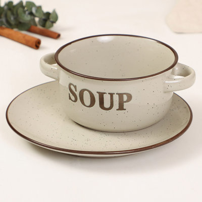 Whitten Stoneware Dinnerware Set 2 Piece