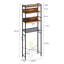 Calirose 23.6" W x 68 "H x 9.4" D Over The Toilet Storage with 4-tier shelf & 4 hooks-762726639