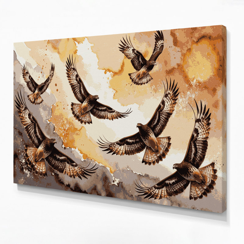 Art mural sur toile beige, H 11 po x l 14 po