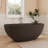 Fslefay 61'' Freestanding Bathtub Solid Surface Deep Soaking Tubs-125475437