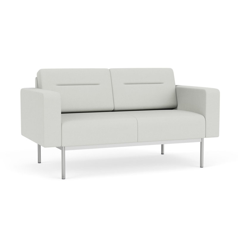 Causeuse de réception Darsey, Sans alimentation, Argent argent, Ombre portes ouvertes