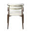 Chaise avec accoudoirs en chêne brun Clayten (ensemble de 2)