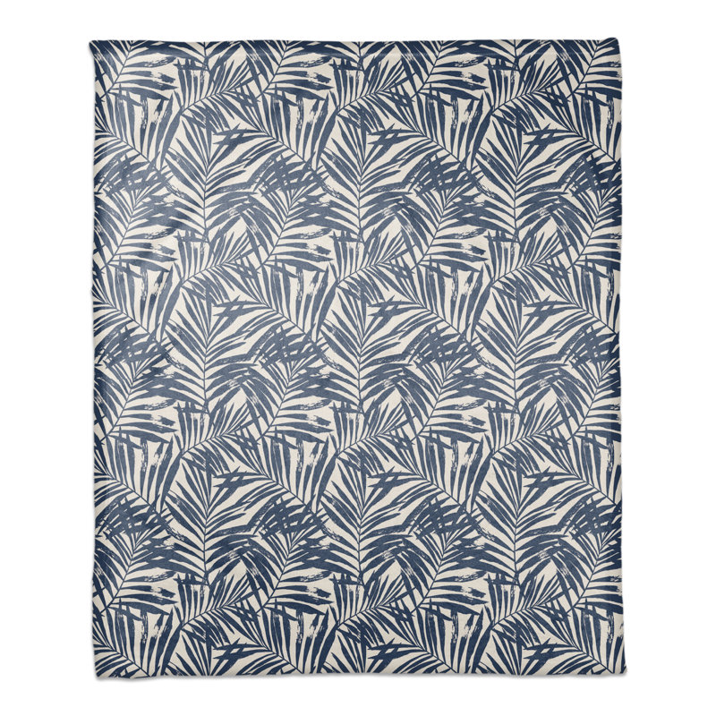 Hand Woven Throw Blanket, Navy