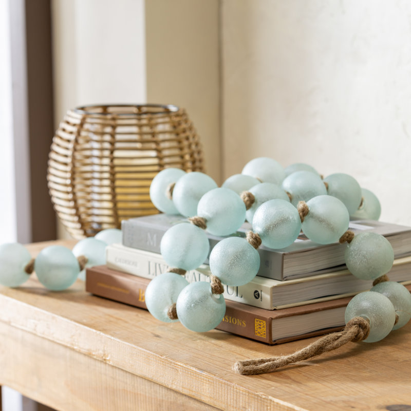 Décor de boules en verre givré, H 72 po