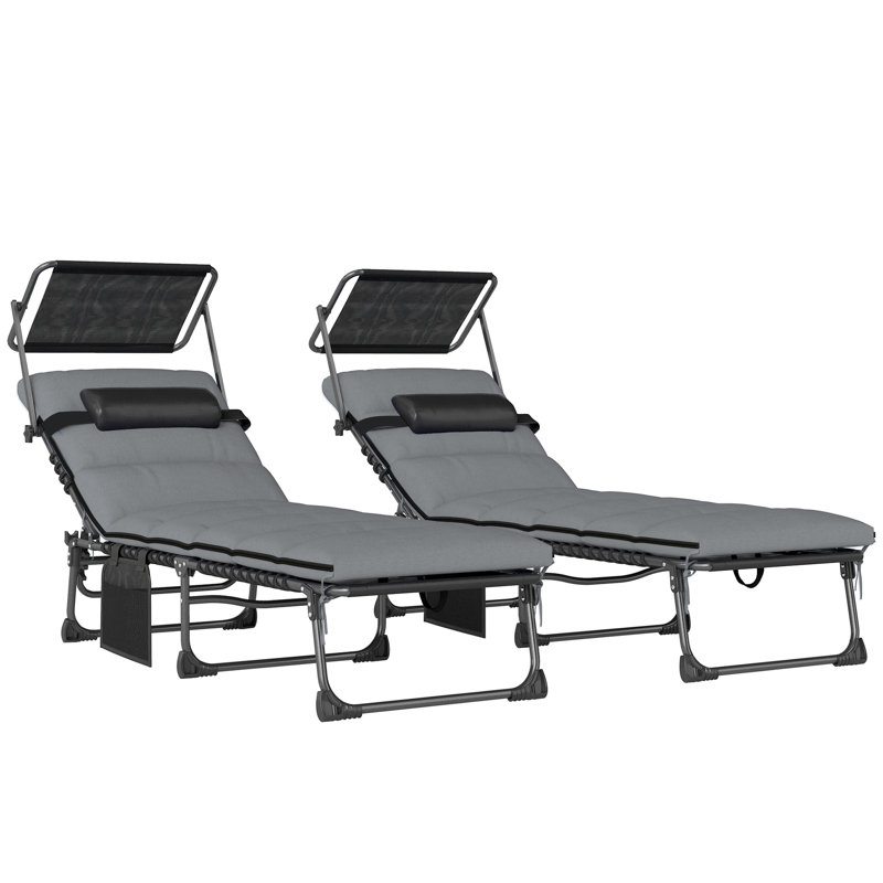 Outdoor Lounge Chair, Grey