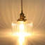 Luminaire suspendu simple à 1 lumière avec interrupteur rotatif (ensemble de 3)