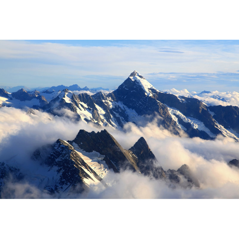 Mountain Cook Peak - Wrapped Canvas Print, 30cm H x 46cm W x 3.8cm D