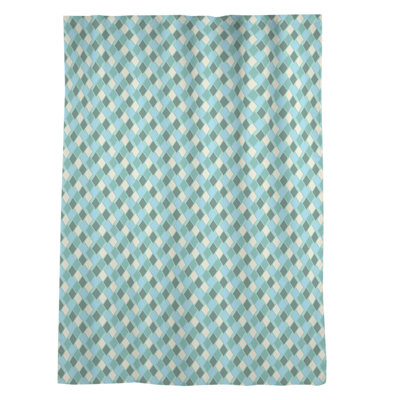 Panneau de rideau simple transparent avec passe-tringle retro diamants Avicia